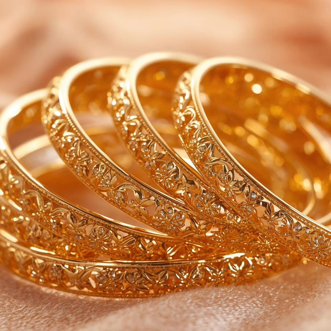 Karat Gold Diamond Bangle