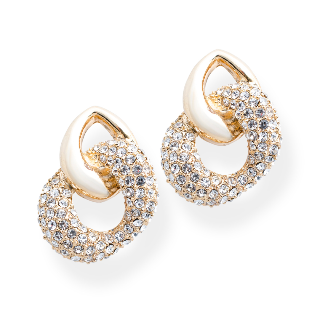 Diamond Earring in 14 Kt Rose Gold